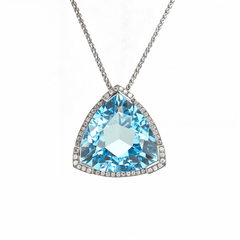 Anhänger mit Brillanttopas