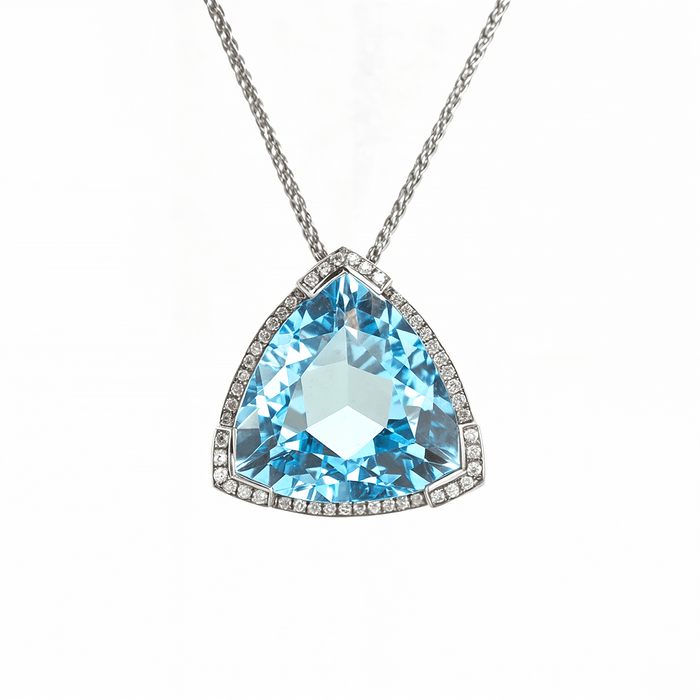 Anhänger mit Brillanttopas