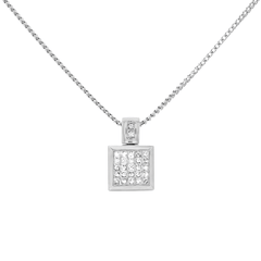 Collier Pendentif Pavé de diamant