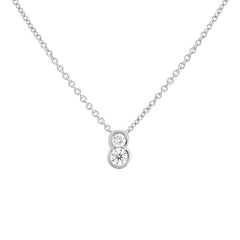 Collier duo de solitaire