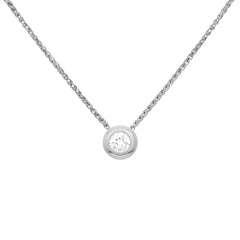 Collier diamant entouré