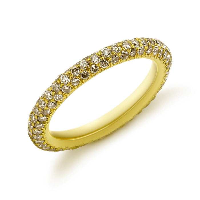 Alliance Jonc Diamants Jaunes
