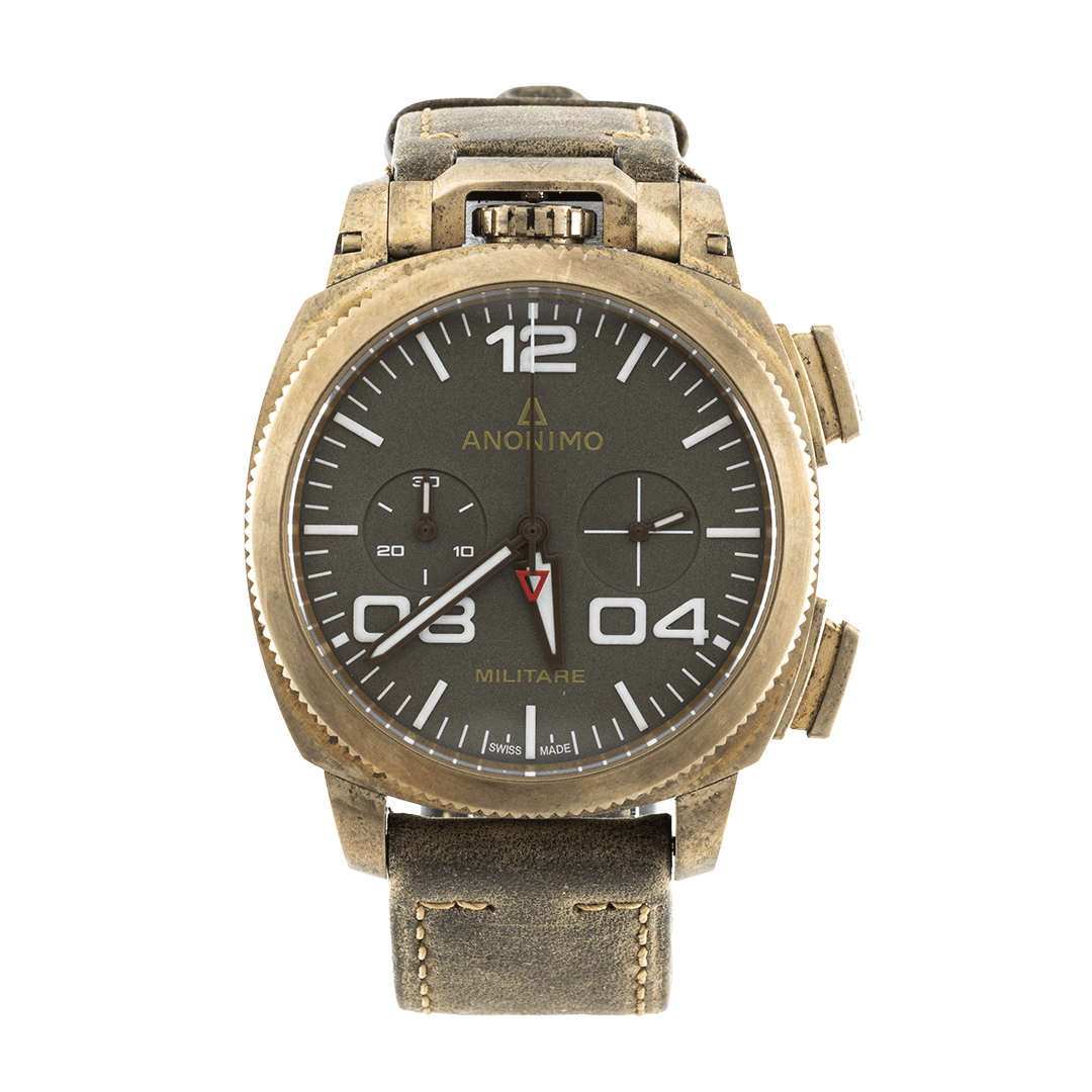 Anonimo Militare Chronographe Bronze occasion - Daniel de Guy