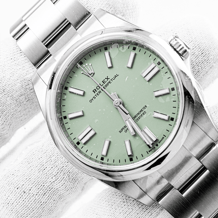 Montre Oyster Perpetual 41mm Pistacchio Neuve - Daniel de Guy