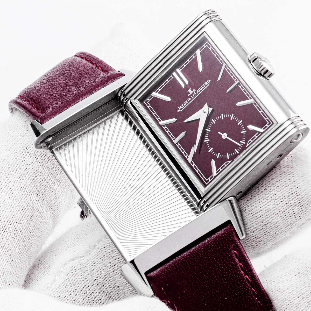 Jeager - LeCoultre Reverso Tribute Monoface Small Seconds Bordeaux - Daniel de Guy