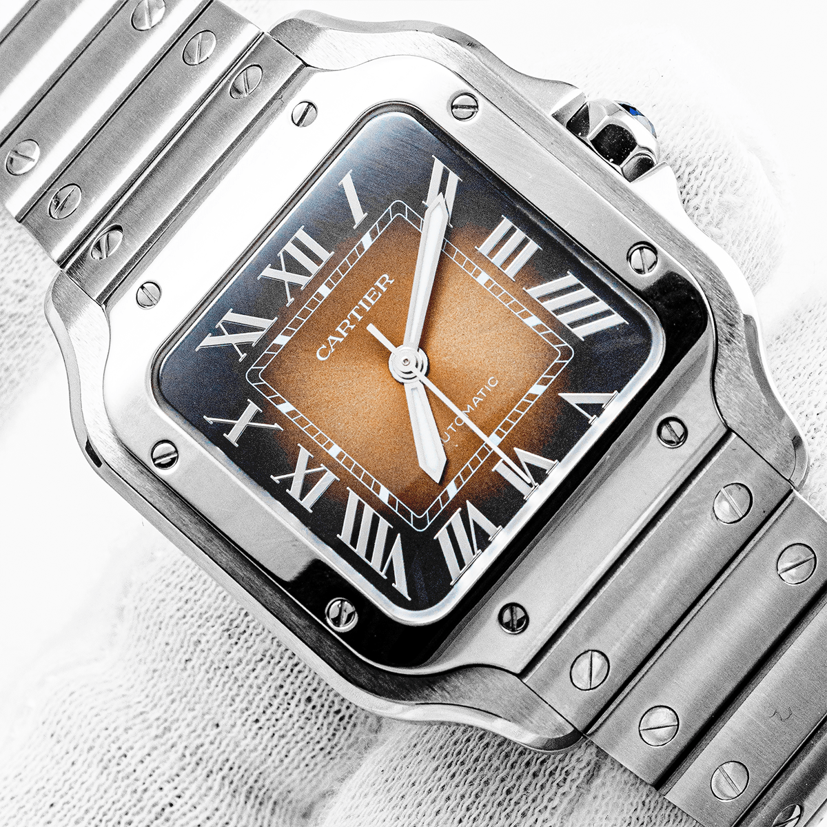 Cartier Santos Moyen Modèle Brun - Daniel de Guy