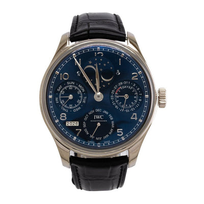 IWC Portugaise Perpetual Calendar Or Gris 18k Occasion