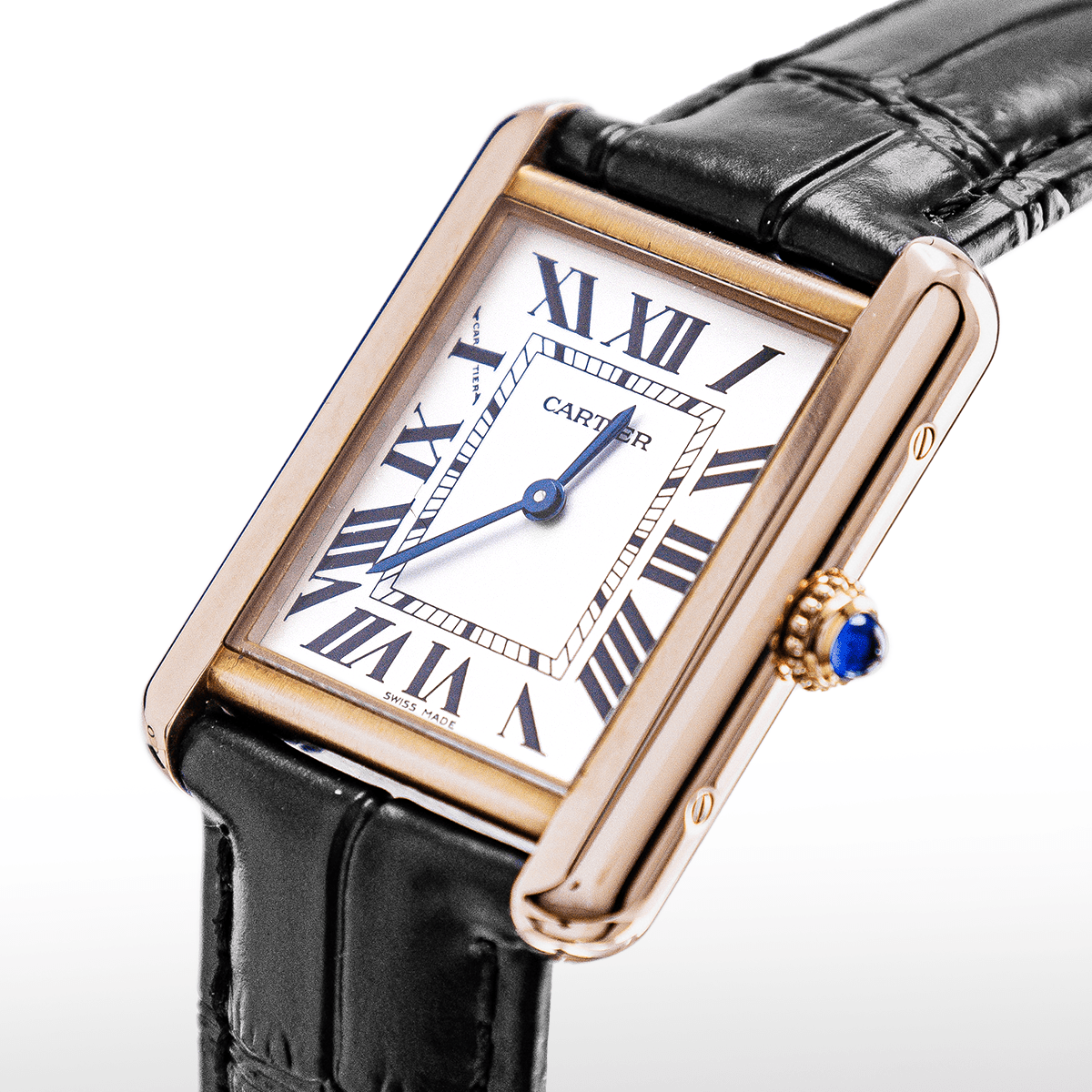 Montre Cartier Tank Solo Or rose 18k Occasion - Daniel de Guy