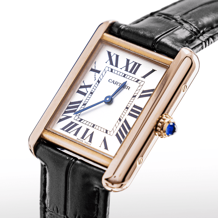 Montre Cartier Tank Solo Or rose 18k Occasion - Daniel de Guy