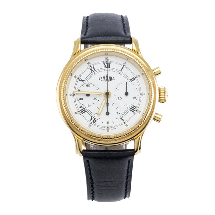 Montre Lemania Vintage Chronographe Plaquée or jaune Mecc - Daniel de Guy