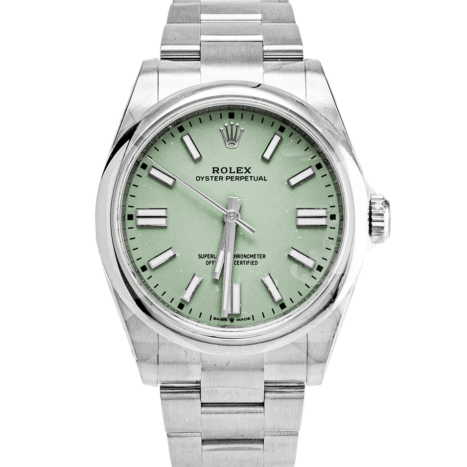 Montre Oyster Perpetual 41mm Pistacchio Neuve - Daniel de Guy