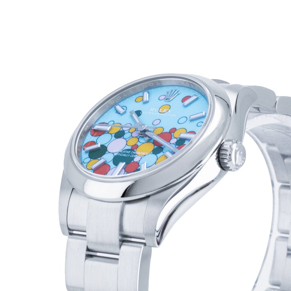 Rolex Oyster Perpetual 31 mm Bleu Célébration Neuve - Daniel de Guy