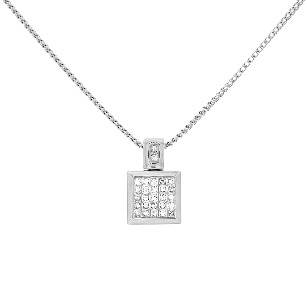 Collier Pendentif Pavé de diamant - Daniel de Guy