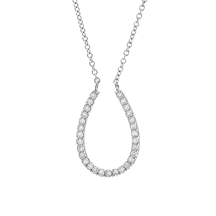 Pendentif Ovale de Diamants
