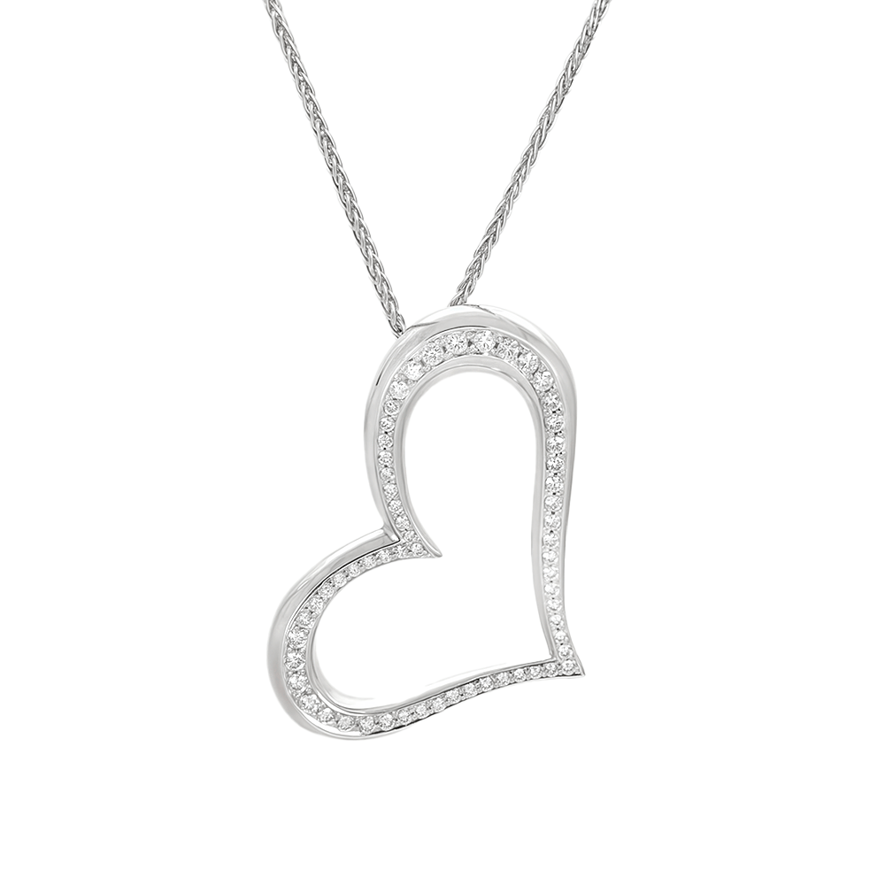 Pendentif Cœur Diamanté - Daniel de Guy