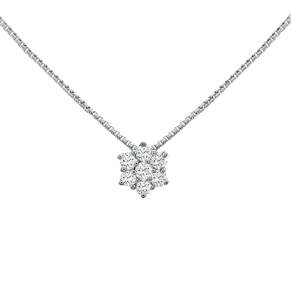 Collier diamant Flocon - Daniel de Guy