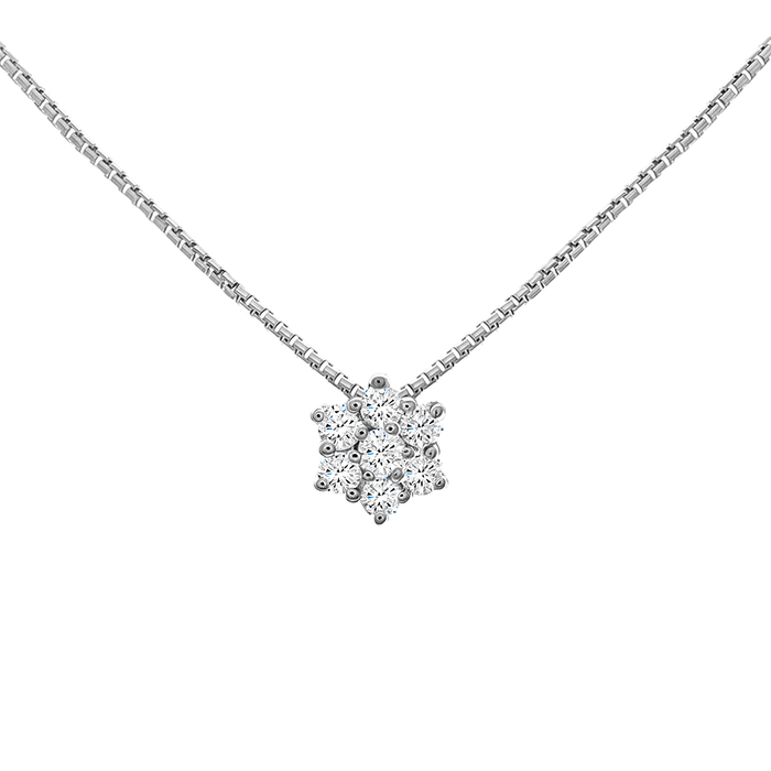 Collier diamant Flocon