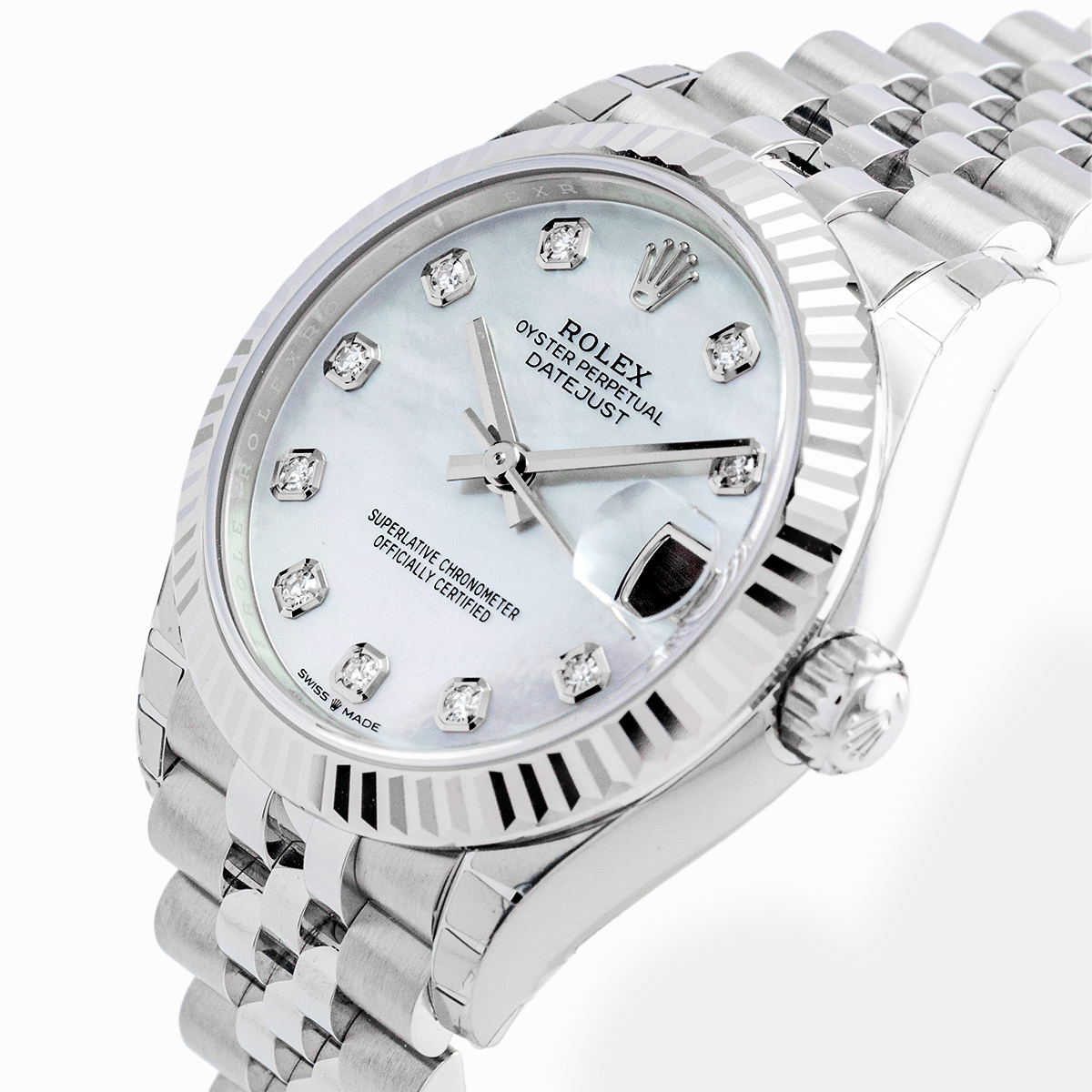 Rolex Datejust 31mm MOP Index Diamants Neuve 2026 - Daniel de Guy