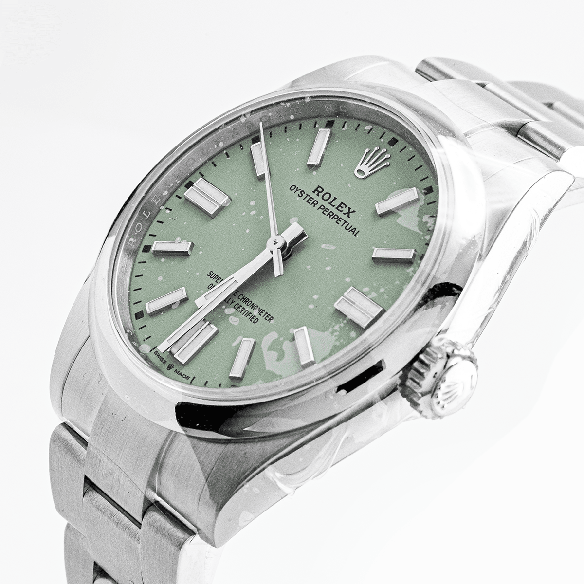 Montre Oyster Perpetual 41mm Pistacchio Neuve - Daniel de Guy