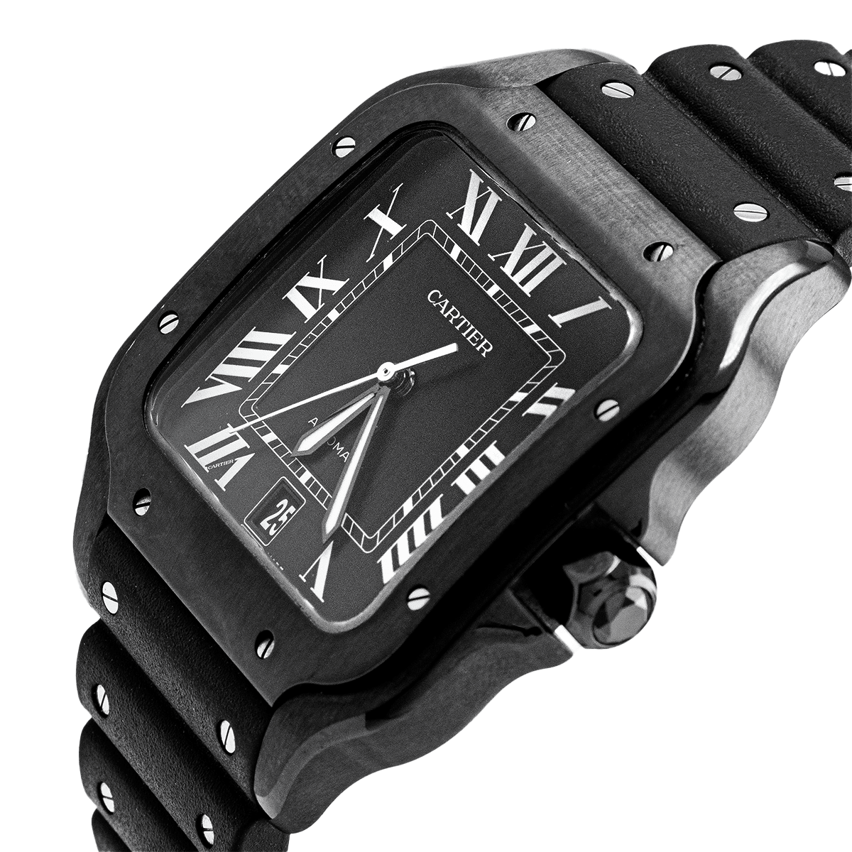 Cartier Santos Full Black Grand Modèle - Daniel de Guy