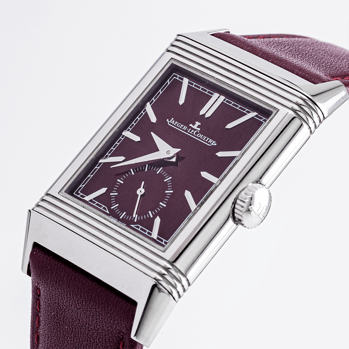 Jeager - LeCoultre Reverso Tribute Monoface Small Seconds Bordeaux - Daniel de Guy