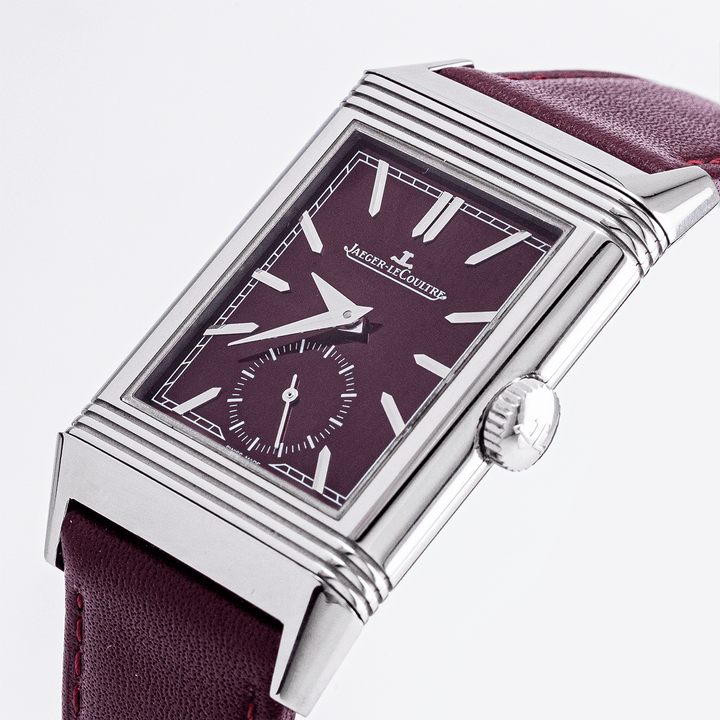 Jeager - LeCoultre Reverso Tribute Monoface Small Seconds Bordeaux - Daniel de Guy