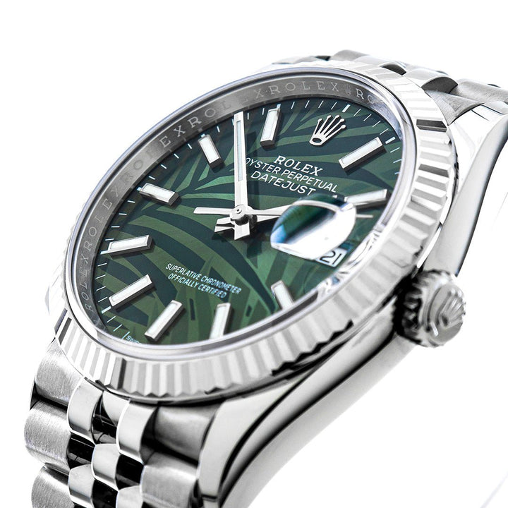 Rolex Datejust 36mm Neuve Verte Palm - Daniel de Guy