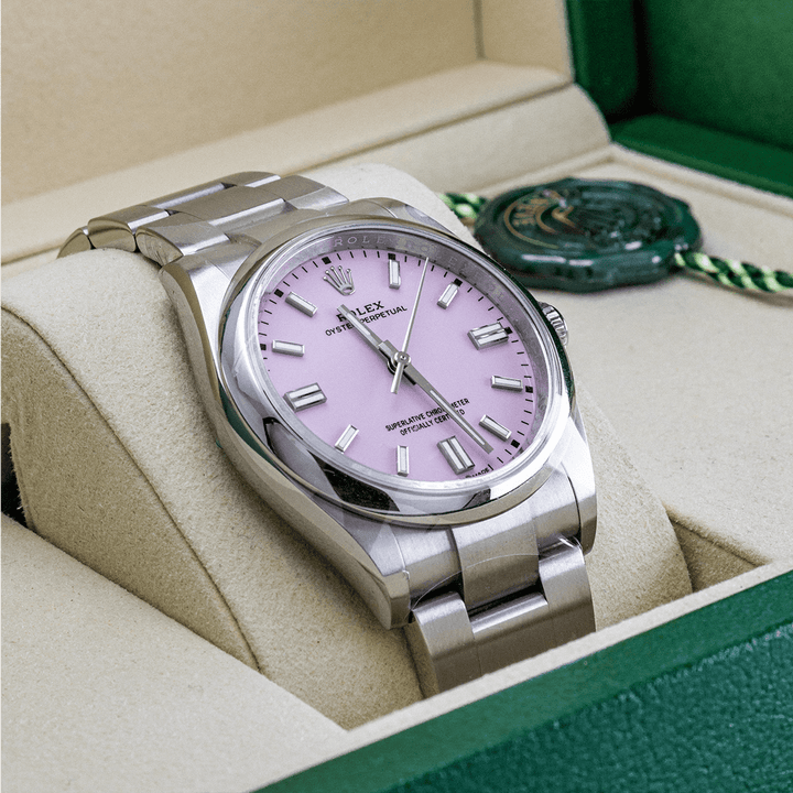 Rolex Oyster Perpetual 36mm Pink Neuve - Daniel de Guy