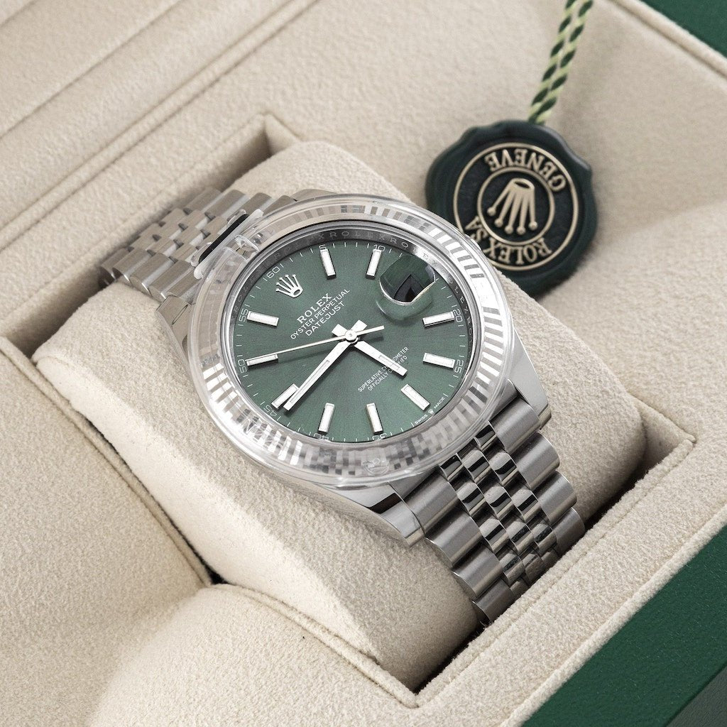 Rolex Datejust 36 mm Vert Menthe Neuve 2025 - Daniel de Guy