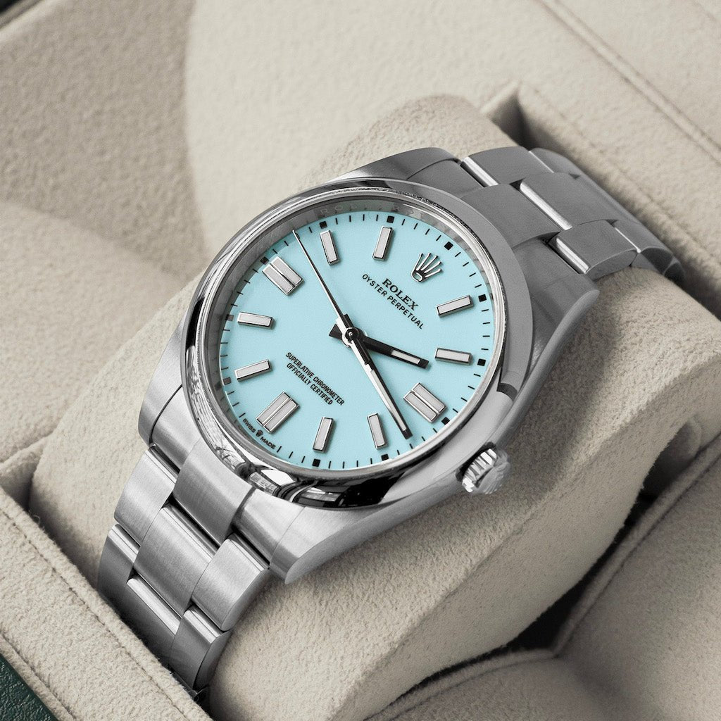 Rolex OP 36 mm Tiffany neuve 2024 - Daniel de Guy