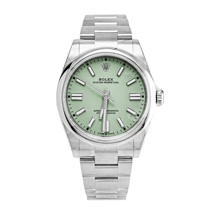 Montre Oyster Perpetual 41mm Pistacchio Neuve - Daniel de Guy