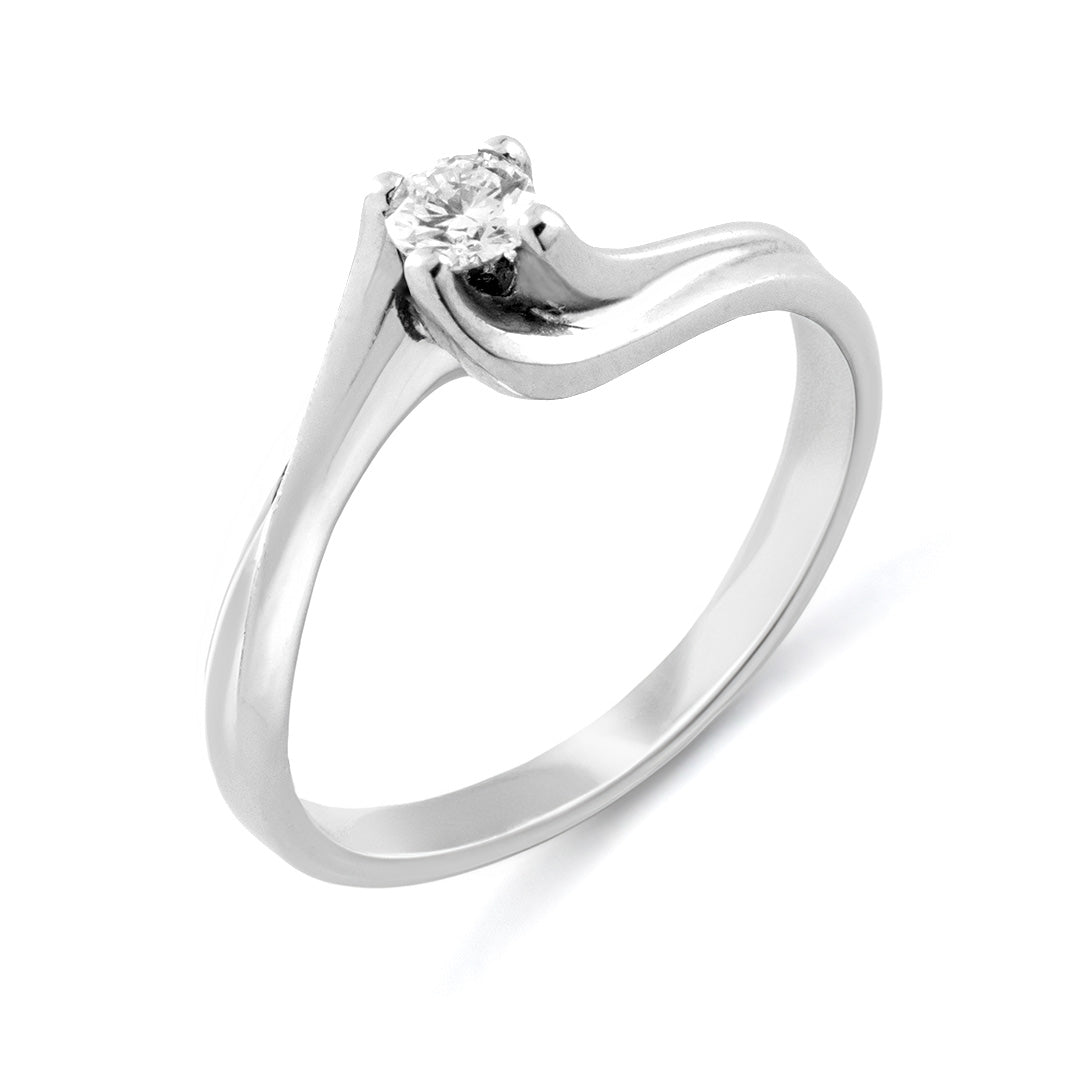 Solitaire 'Twist' Diamant - Daniel de Guy