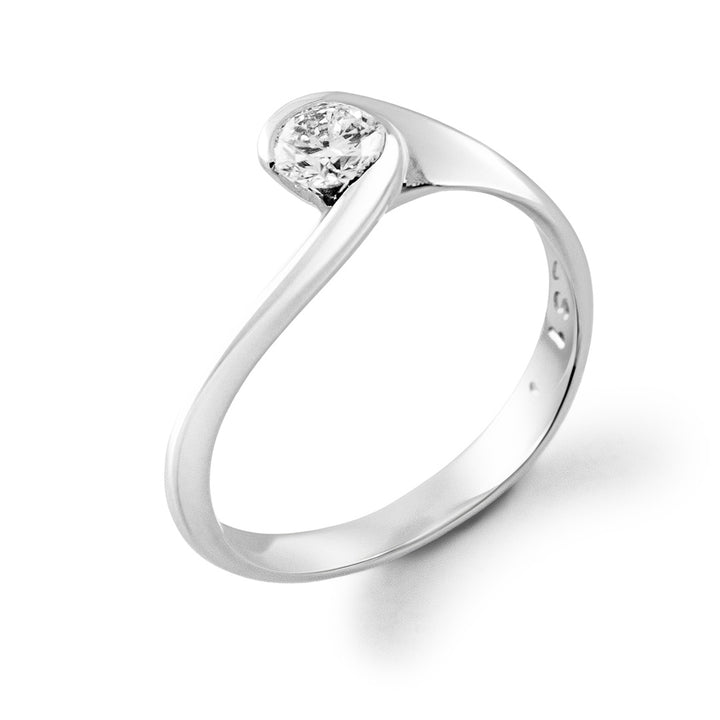 Solitaire 'Twist' Diamant - Daniel de Guy