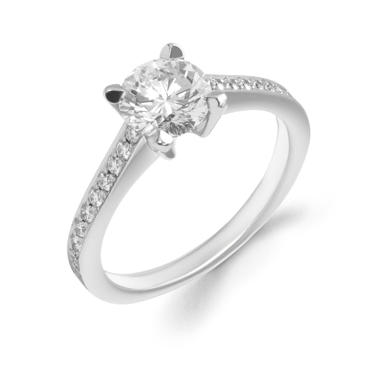 Solitaire 'Pure Love' Square Full Diamants - Daniel de Guy