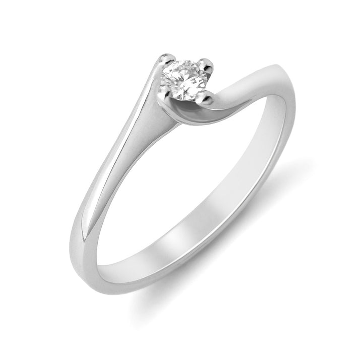 Solitaire 'Twist' Diamant - Daniel de Guy