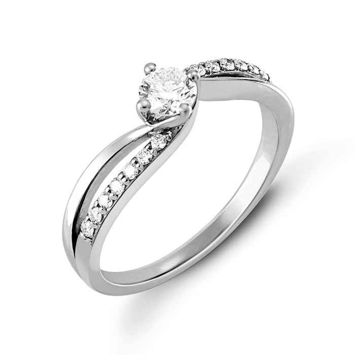 Solitaire 'Twin' Diamants