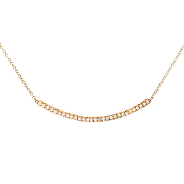 Collier rangé de diamant
