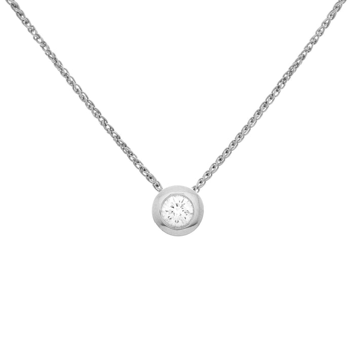 Collier diamant entouré