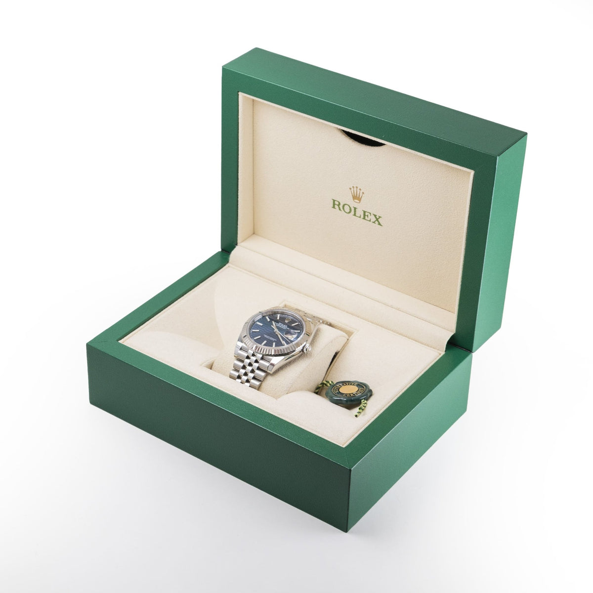 Rolex Datejust 41 mm Occ 11/22 Bleu Décor cannelé - Daniel de Guy