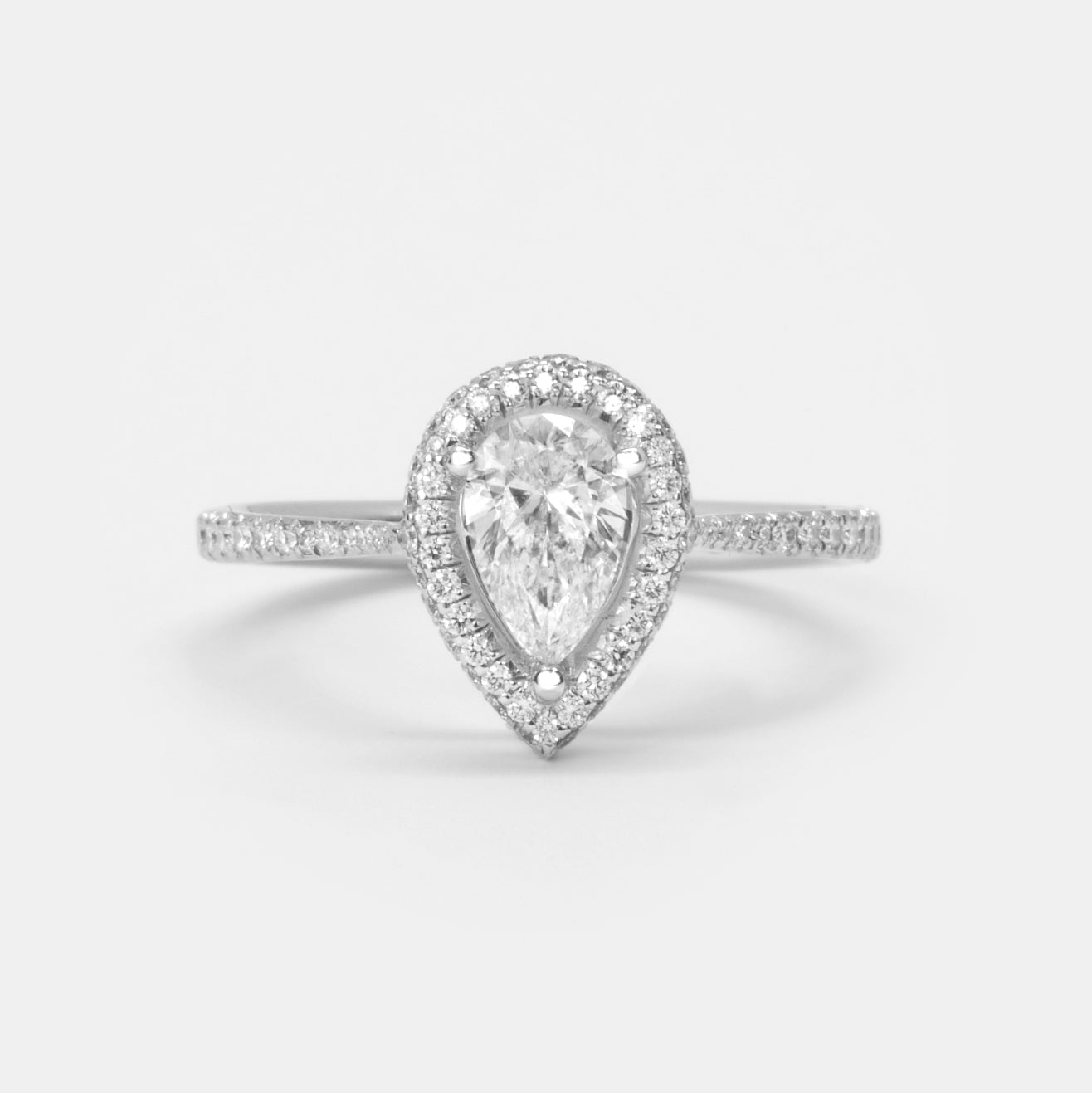 Solitaire 'ArtDeco' Petite Goutte Diamants - Daniel de Guy