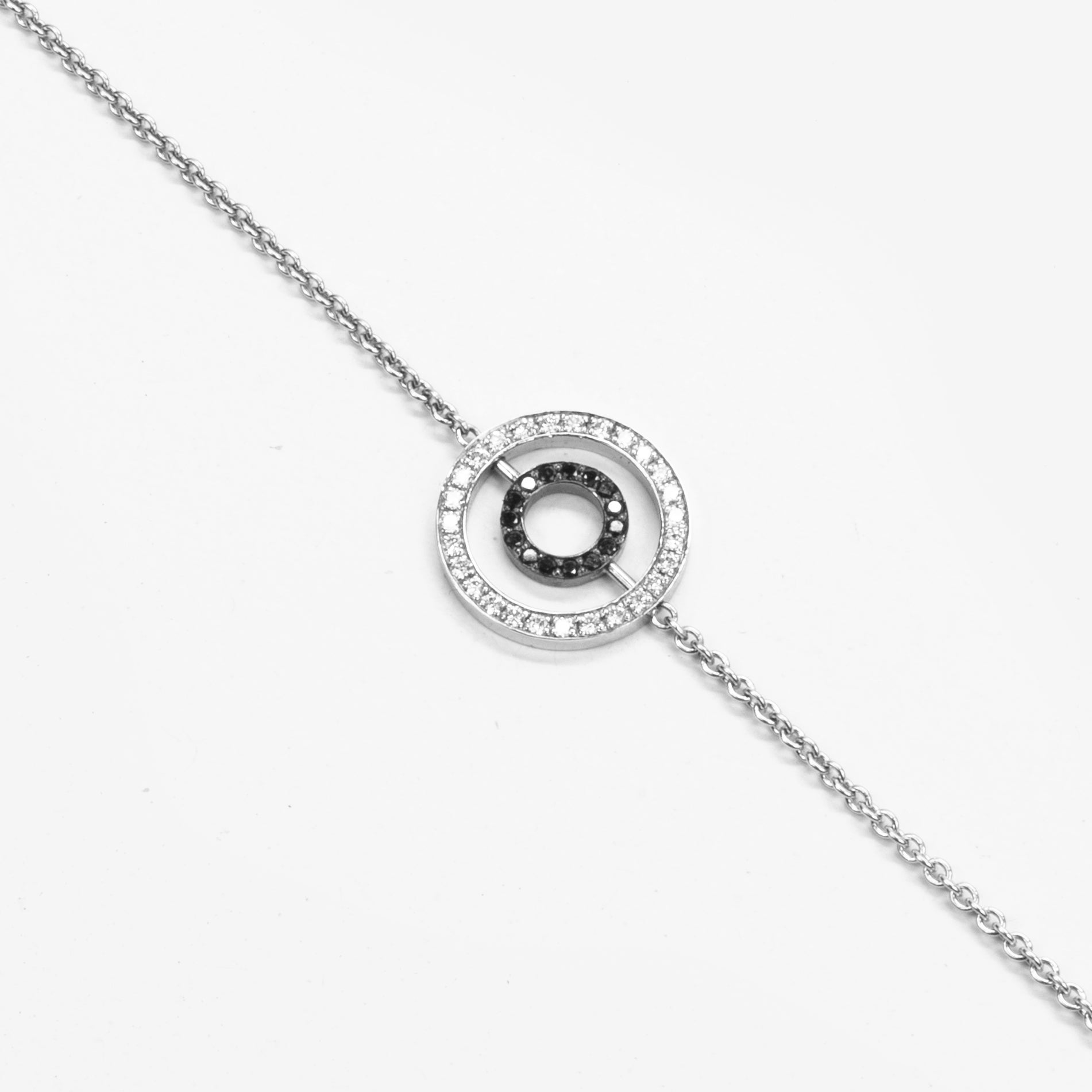 Bracelet "Cercle double de diamants" - Daniel de Guy