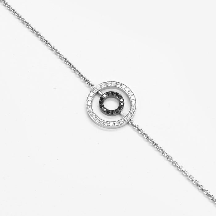 Bracelet "Cercle double de diamants"