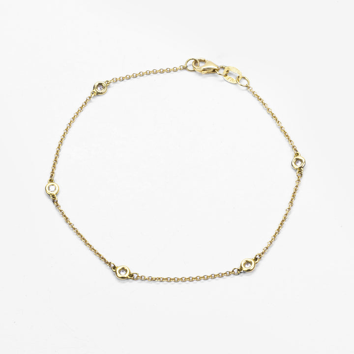 Bracelet 5 diamants - Daniel de Guy