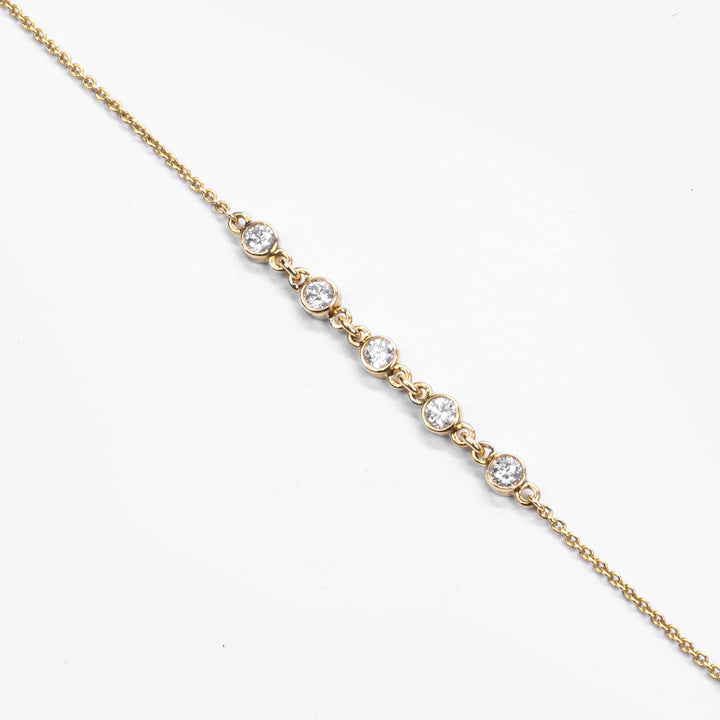 Bracelet 5 diamants - Daniel de Guy