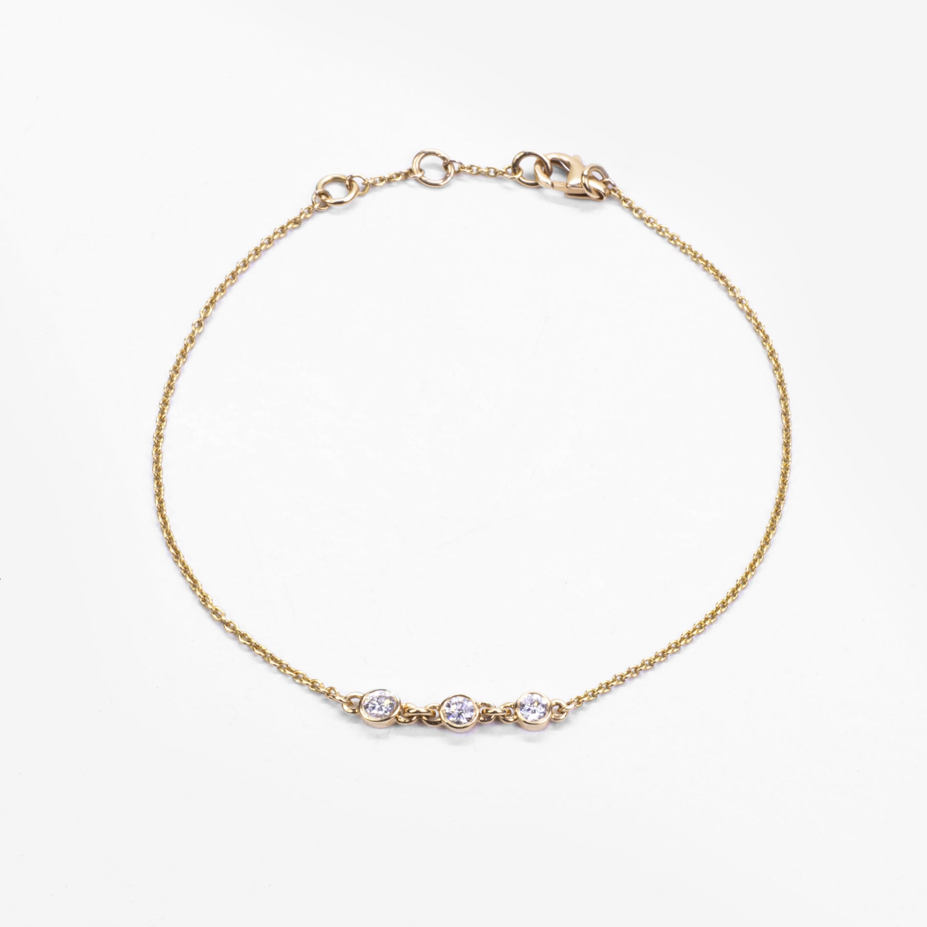 Bracelet 3 diamants - Daniel de Guy