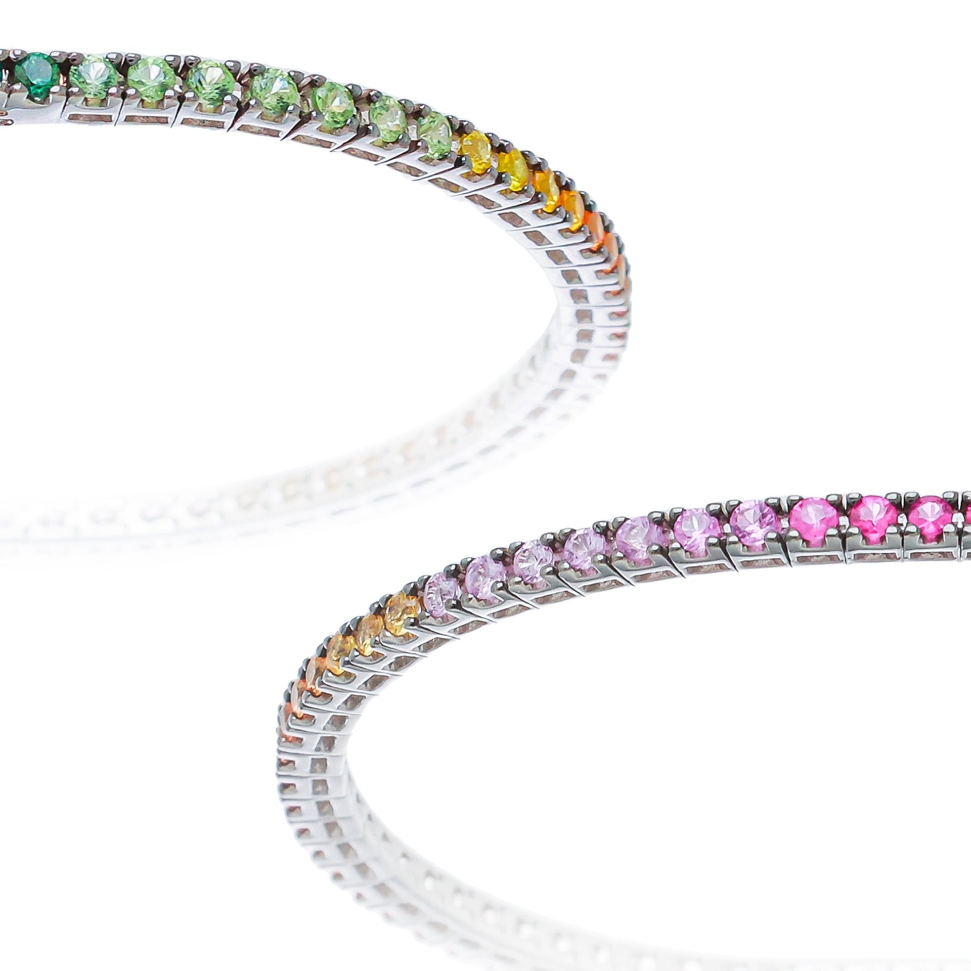 Bracelet or 18k Rainbow de Saphirs - Daniel de Guy