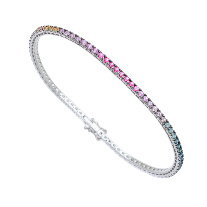 Bracelet or 18k Rainbow de Saphirs