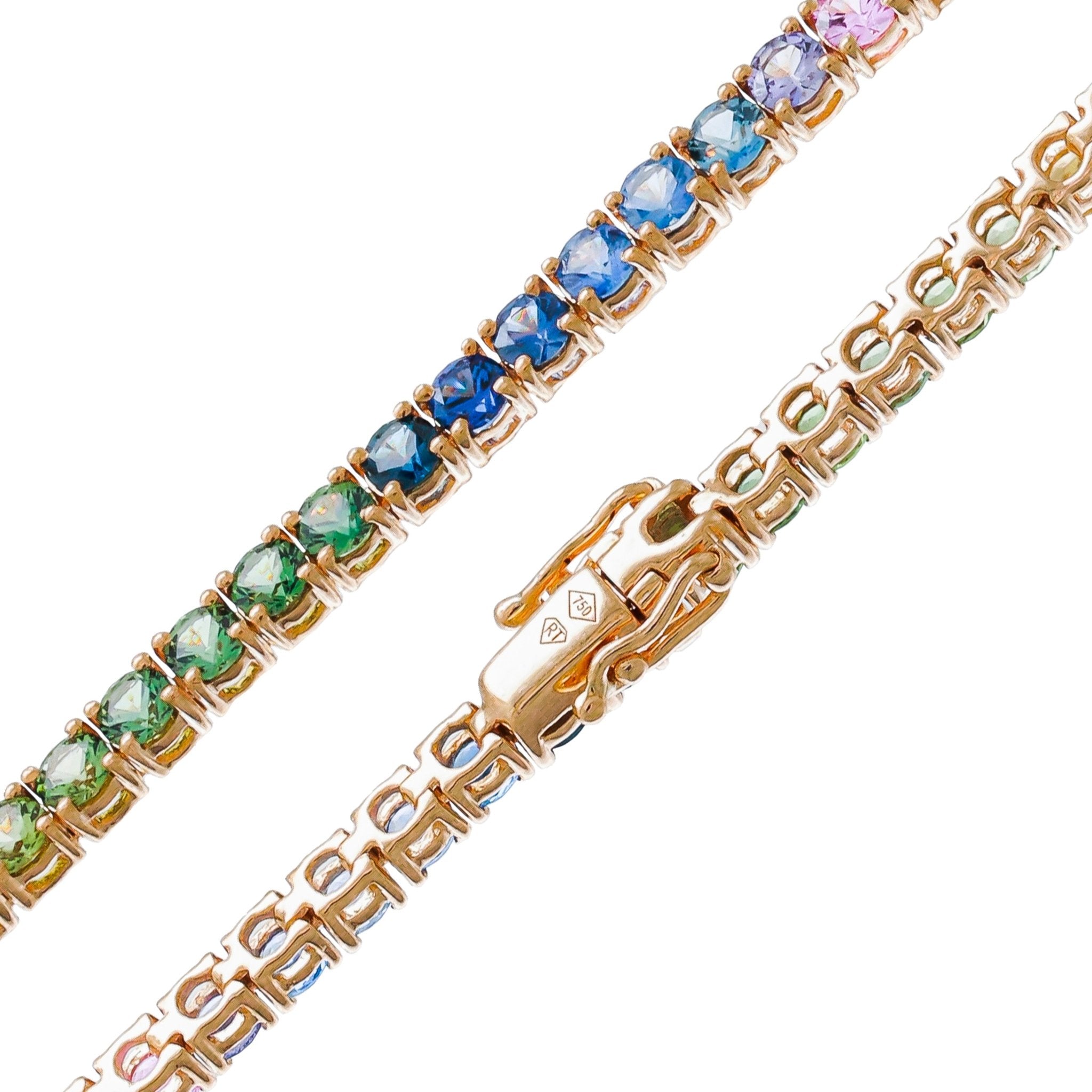 Bracelet multicolor Or jaune 18k - Daniel de Guy