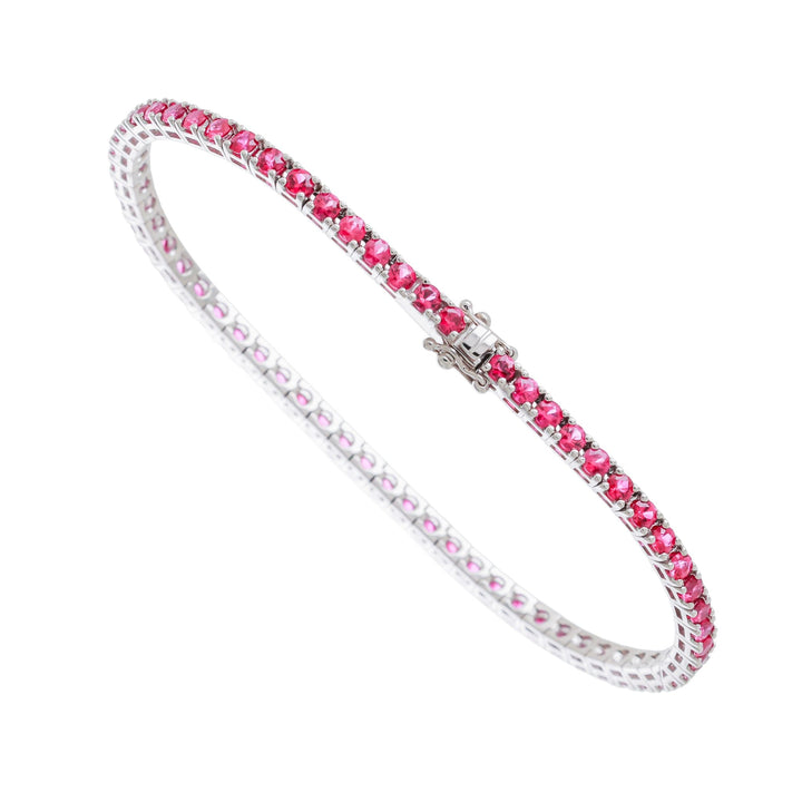 Bracelet Rivière de Rubis or gris 18k - Daniel de Guy