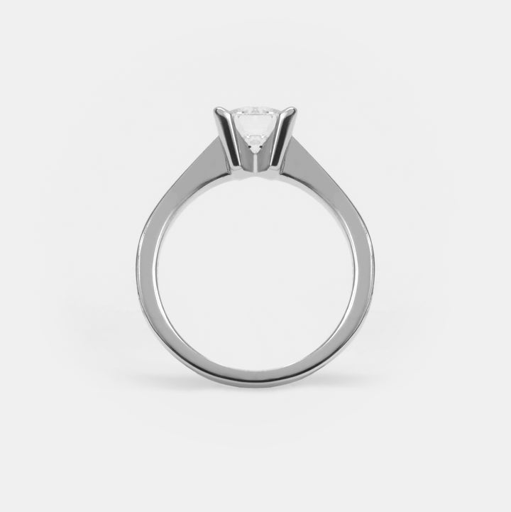 Solitaire 'Pure Love' Square Full Diamants - Daniel de Guy